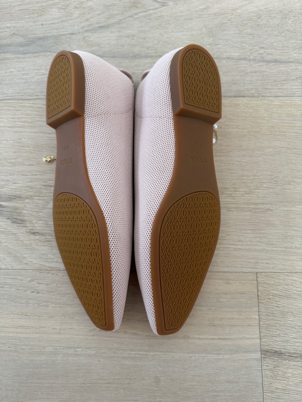 VIVAIA Mini Square-Toe Flats (Kathleen) - Blush Pink - Picture 6 of 7